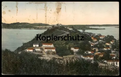 ALTE POSTKARTE ECUADOR GUAYAQUIL CERRO ST. ANA VIEW PANORAMA SELLOS DIEGO NOBOA Ansichtskarte AK cpa postcard