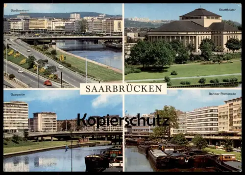 ALTE POSTKARTE SAARBRÜCKEN LUFTAUFNAHME TRAGFLÄCHE LUFTBILD SAAR Fliegeraufnahme postcard AK Ansichtskarte cpa