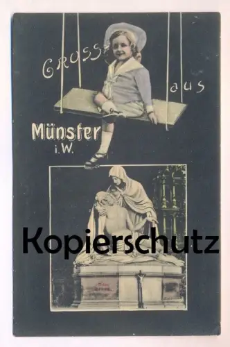 ALTE POSTKARTE NORDSEEBAD HELGOLAND SÜDWESTSTURM AN DER SÜDSPITZE WINDSTÄRKE 8 - 10 Sturm storm postcard Ansichtskarte
