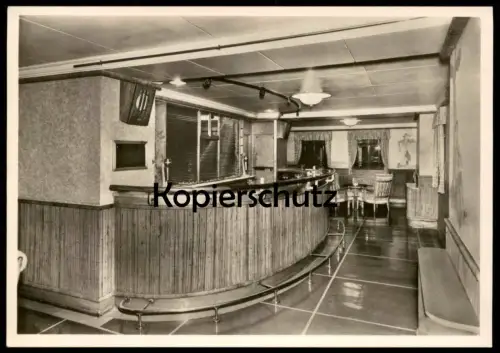 ÄLTERE POSTKARTE M.S. BERLIN NORDDEUTSCHER LLOYD COCKTAIL BAR I. KLASSE MS Schiff ship Ansichtskarte AK cpa postcard