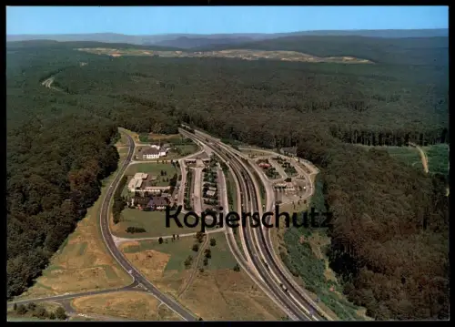 ÄLTERE POSTKARTE AUTOBAHN-RASTHAUS IM SPESSART MOTEL ROHRBRUNN RASTSTÄTTE motorway highway autoroute Ansichtskarte cpa
