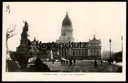 ALTE POSTKARTE BUENOS AIRES PLAZA DEL CONGRESO ARGENTINA ARGENTINIEN Ansichtskarte postcard cpa AK