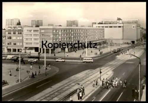 ÄLTERE POSTKARTE DESSAU WILHELM PIECK STRASSE ARCHITEKTUR IFA LKW DDR truck Ansichtskarte AK cpa postcard