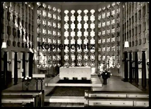 ÄLTERE POSTKARTE KIERSPE PFARRKIRCHE ST. JOSEF ARCHITEKT GOTTFRIED BÖHM Kirche Altar church église Ansichtskarte AK cpa