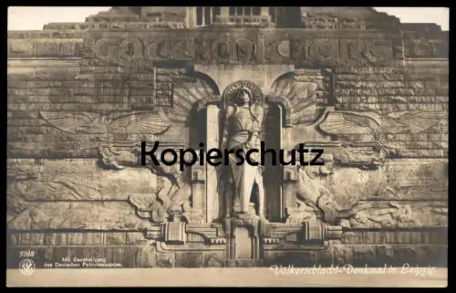 ALTE POSTKARTE VÖLKER-SCHLACHTDENKMAL IN LEIPZIG ST. MICHAEL VÖLKERSCHLACHTDENKMAL Denkmal Patriotenbund AK cpa postcard