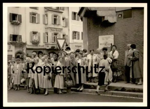 ALTES ORIGINAL FOTO KITZBÜHEL 03.08.1955 HAUS TSCHOLL BEZIRKGERICHT TABAKSPEZIALITÄTENGESCHÄFT SCHILD BOZEN MERAN Photo
