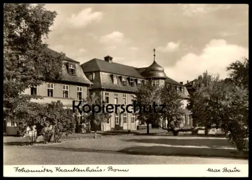 ÄLTERE POSTKARTE BONN JOHANNITER KRANKENHAUS FOTOGRAF MAX BAUR Hospital Ansichtskarte AK cpa postcard