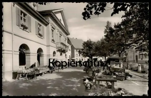 ÄLTERE POSTKARTE SCHOPFHEIM BADEN MARKT GASTHAUS KRONE marché market Schwarzwald Ansichtskarte AK cpa postcard
