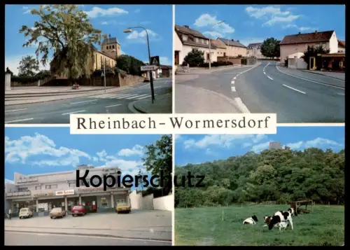 ÄLTERE POSTKARTE RHEINBACH-WORMERSDORF TCHIBO BACKSTUBE KREISSPARKASSE Ansichtskarte AK postcard cpa