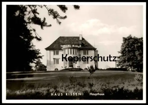 ÄLTERE POSTKARTE HAMBURG HAUS RISSEN HAUPTHAUS INSTITUT FÜR WIRTSCHAFTS- UND SOZIALPOLITIK Blankenese AK postcard cpa