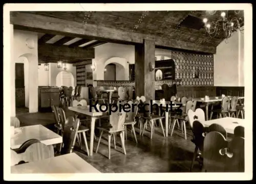 ÄLTERE POSTKARTE MÜNCHEN EISENMANNSTRASSE 1 HAHNHOF RHEINPFALZ-WEINSTUBEN INNENANSICHT AK Ansichtskarte postcard cpa