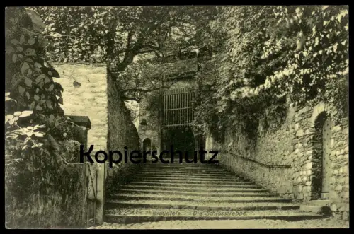 ÄLTERE POSTKARTE BRAUNFELS DIE SCHLOSSTREPPE 1910 SCHLOSS TREPPE castle chateau Ansichtskarte AK cpa postcard
