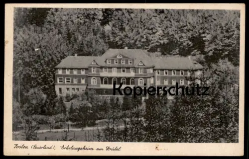 ALTE POSTKARTE BRILON SAUERLAND ERHOLUNGSHEIM AM DRÜBEL Ansichtskarte AK cpa postcard