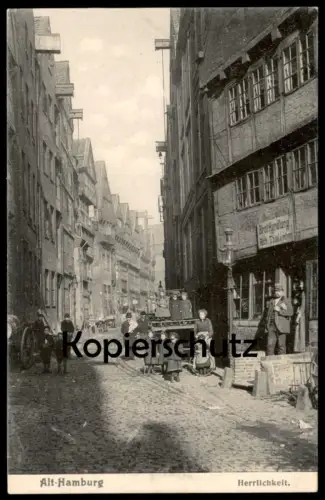 ALTE POSTKARTE ALT-HAMBURG HERRLICHKEIT GESCHÄFT BROT-HANDLUNG VON RICHARD THIELEMANN Ansichtskarte AK postcard cpa