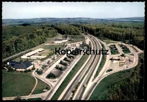 ÄLTERE POSTKARTE AUTOBAHN-RASTHAUS IM SPESSART MOTEL ROHRBRUNN RASTSTÄTTE motorway highway autoroute Ansichtskarte cpa