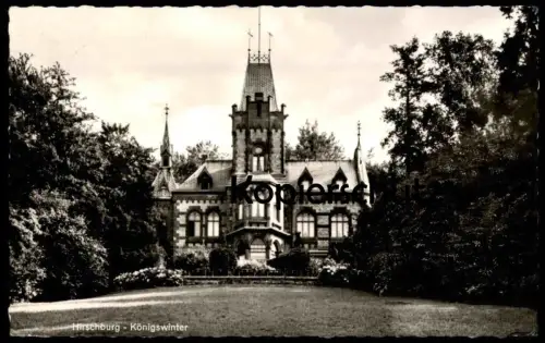 ÄLTERE POSTKARTE KÖNIGSWINTER KURHEIM HIRSCHBURG DER MANNESMANN AG DÜSSELDORF SIEBENGEBIRGE AK cpa postcard