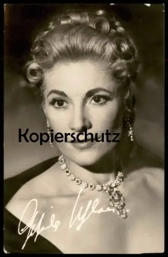 ALTE KARTE GISELA UHLEN FILM-SCHAUSPIELERIN HALSKETTE SCHMUCK STARFOTO VEB PROGRESS BERLIN DDR actress postcard hat cpa