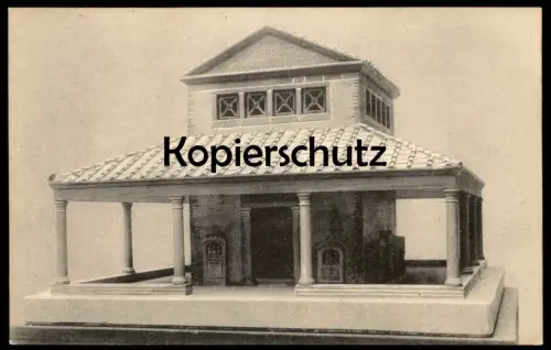 ALTE POSTKARTE BONN PROVINZIALMUSEUM TEMPEL VON PESEH MODELL VON K. MENSER MUSEUM Ansichtskarte AK postcard cpa