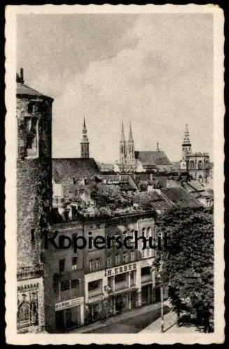 ALTE POSTKARTE GÖRLITZ STADT DER TRUTZIGEN TÜRME GESCHÄFT H. ERBER Turm tower tour Zgorzelec Ansichtskarte postcard cpa