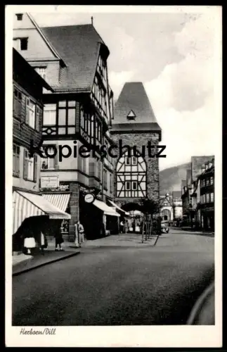 ALTE POSTKARTE HERBORN DILL MARIANNE BERGER PAPIER- SCHREIB- UND BÜROWAREN Ansichtskarte cpa postcard AK