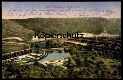 ALTE POSTKARTE BAD KREUZNACH SALINENTAL PANORAMA SALINEN Saline Ansichtskarte AK postcard cpa