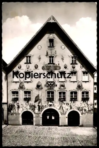 ÄLTERE POSTKARTE HORB AM NECKAR RATHAUS Haus mit Motivmalerei Ansichtskarte AK postcard cpa
