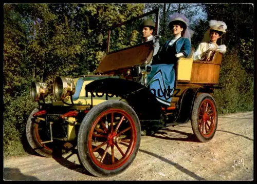 ÄLTERE POSTKARTE DE DION-BOUTON Auto old car voiture oldtimer vintage clothes dressed people Ansichtskarte postcard cpa
