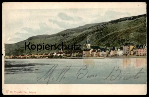 ALTE POSTKARTE ZELL AN DER MOSEL VERLAG DR. TRENKLER LEIPZIG Gesamtansicht AK Ansichtskarte postcard cpa