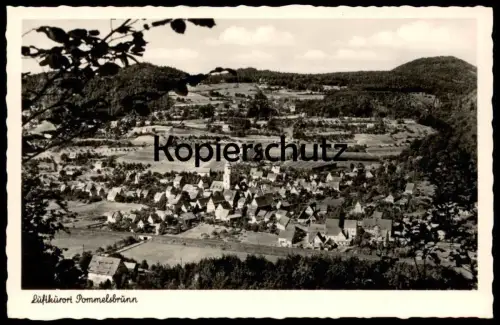 ÄLTERE POSTKARTE POMMELSBRUNN HERSBRUCKER SCHWEIZ BAHNHOF-HOTEL INHABER WILHELM LUTZ Ansichtskarte AK postcard cpa