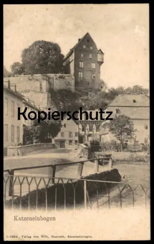 ALTE POSTKARTE KATZENELNBOGEN IM TAUNUS HOTEL BREMSER b. Klingelbach und Allendorf AK Ansichtskarte cpa postcard