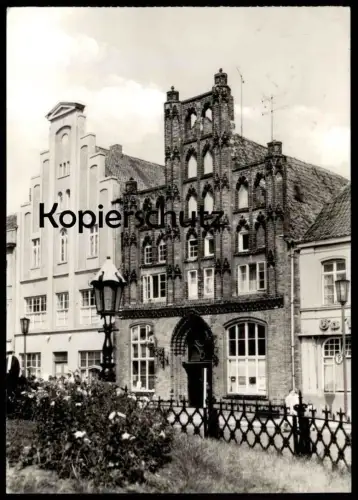 ÄLTERE POSTKARTE WISMAR ALTER SCHWEDE GASTSTÄTTE ALTES HAUS GIEBEL cpa postcard AK Ansichtskarte