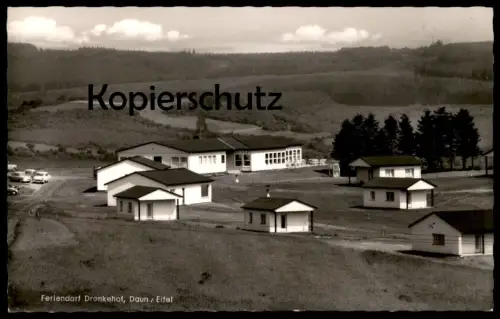 ÄLTERE POSTKARTE FERIENDORF DRONKEHOF RESTAURANT UND CAFÉ EIFEL DAUN AM KREUZBERG Ansichtskarte AK cpa postcard