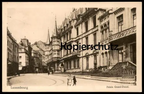 ALTE POSTKARTE PALAIS GRAND-DUCAL LUXEMBOURG Enfants Luxemburg Duke Duchess cpa postcard Anischtskarte AK