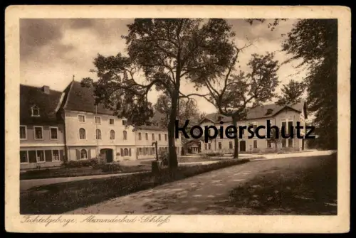 ALTE POSTKARTE ALEXANDERBAD SCHLOSS BAD ALEXANDERSBAD FICHTELGEBIRGE bei Wunsiedel castle Ansichtskarte AK cpa postcard