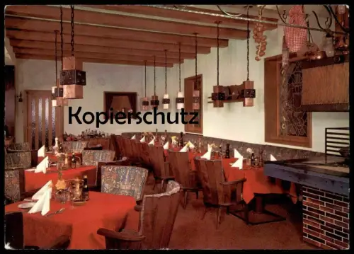 ÄLTERE POSTKARTE BOPPARD GRILL ZUR PFEFFERMÜHLE BELLEVUE RHEINHOTEL Hotel Restaurant AK Ansichtskarte cpa postcard