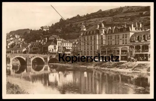 ALTE POSTKARTE BOUILLON HOTEL DE LA POSTE ET VIEUX PONT DE LIÉGE 1936 Brücke bridge cpa postcard AK Ansichtskarte