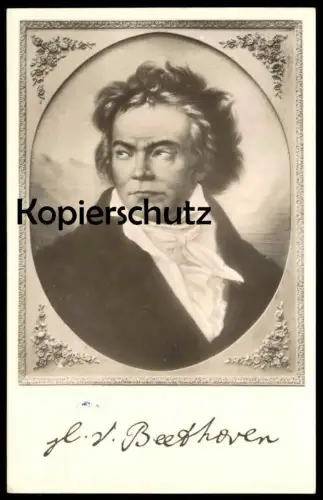 ALTE POSTKARTE LUDWIG VAN BEETHOVEN STEMPEL BEETHOVENHAUS BONN PORTRAIT Komponist Dichter pianist musician postcard cpa