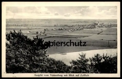 ALTE POSTKARTE ANSICHT VOM VOSSENBERG MIT BLICK AUF ZYFFLICH FORSTHAUS TEUFELSBERG Kranenburg bei Kleve Ansichtskarte AK