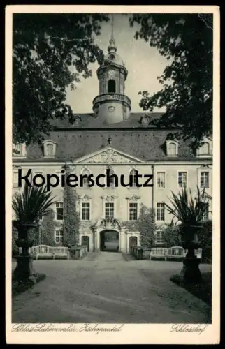 ALTE POSTKARTE SCHLOSS LICHTENWALDE ZSCHOPAUTAL SCHLOSSHOF 1930 Niederwiesa bei Zschopau castle chateau cpa postcard AK