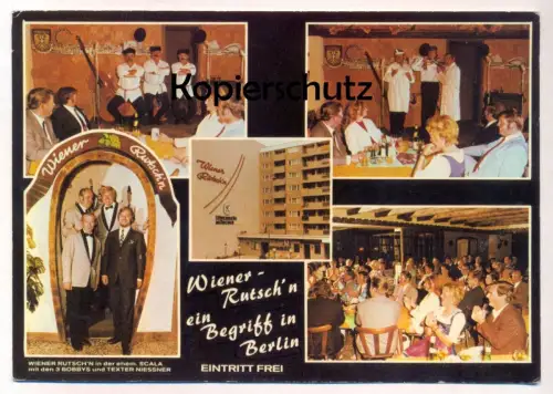 ÄLTERE POSTKARTE BERLIN WIENER RUTSCH'N EHEMALS SCALA 3 BOBBYS RESTAURANT Wien postcard cpa Ansichtskarte AK
