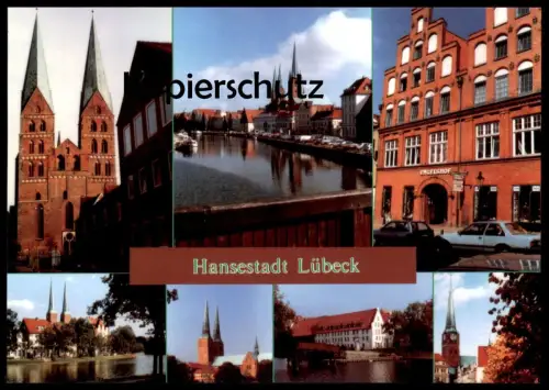 ÄLTERE POSTKARTE HANSESTADT LÜBECK OPEL Auto car AK Ansichtskarte cpa postcard