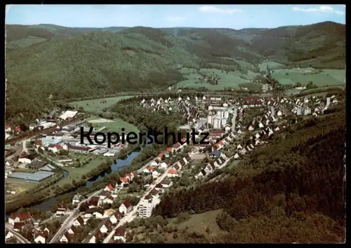 ÄLTERE POSTKARTE PLETTENBERG ESCHENSIEDLUNG LUFTBILD LUFTAUFNAHME PANORAMA cpa postcard AK Ansichtskarte
