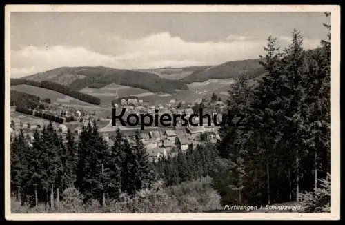 ALTE POSTKARTE BLICK AUF FURTWANGEN PANORAMA SCHWARZWALD Black Forest cpa postcard AK Ansichtskarte