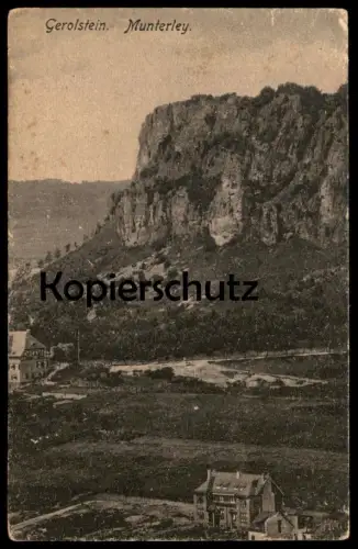 ALTE POSTKARTE GEROLSTEIN MUNTERLEY PANORAMA cpa postcard AK Ansichtskarte