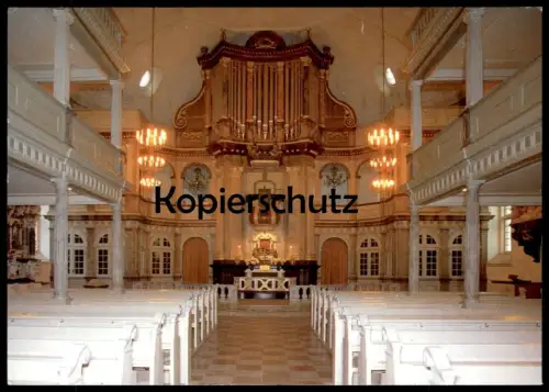 ÄLTERE POSTKARTE NIKOLAIKIRCHE KAPPELN AN DER SCHLEI ORGEL ALTAR autel interieur l'eglise orgue organ cpa postcard AK