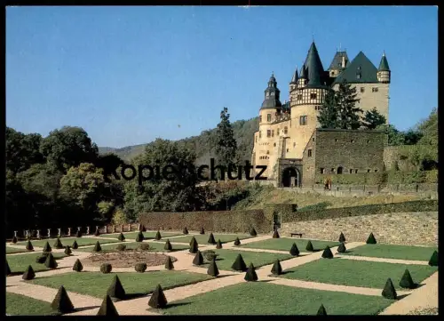 ÄLTERE POSTKARTE MAYEN IN DER EIFEL SCHLOSS BÜRRESHEIM castle chateau Garten garden Barockgarten Ansichtskarte AK cpa