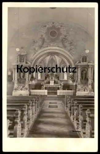 ALTE POSTKARTE DOLLENDORF BLANKENHEIM KATHOLISCHE PFARRKIRCHE Altar Fresko autel La Vierge cpa postcard Ansichtskarte AK