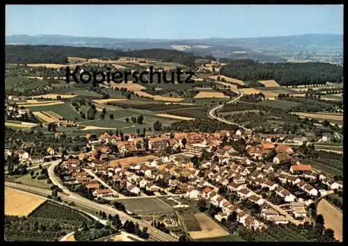 ÄLTERE POSTKARTE STETTEN BEI MEERSBURG ERHOLUNGSORT AM BODENSEE LUFTBILD FLIEGERAUFNAHME cpa postcard AK Ansichtskarte