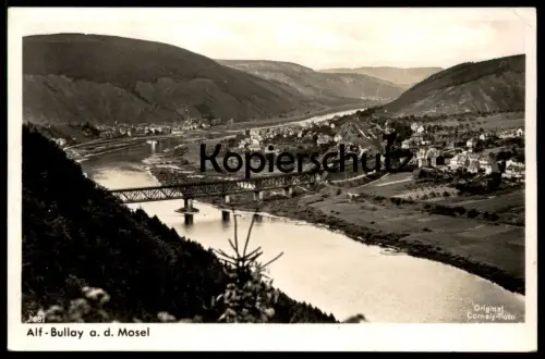 ALTE POSTKARTE ALF-BULLAY AN DER MOSEL 1938 Eisenbahn Railway chemin de fer cpa postcard Ansichtskarte AK Stempel Kochem