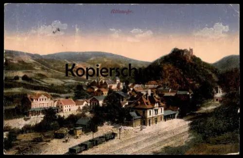 ALTE POSTKARTE ALTENAHR BAHNHOF PANORAMA EISENBAHNWAGGONS Eisenbahn Railway chemin de fer cpa postcard Ansichtskarte AK